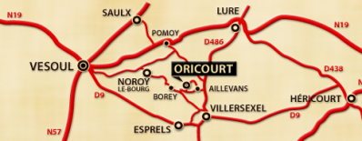 carte de la Haute-Saône